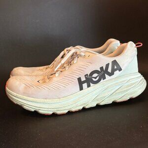 hoka rincon 3 white blue glass